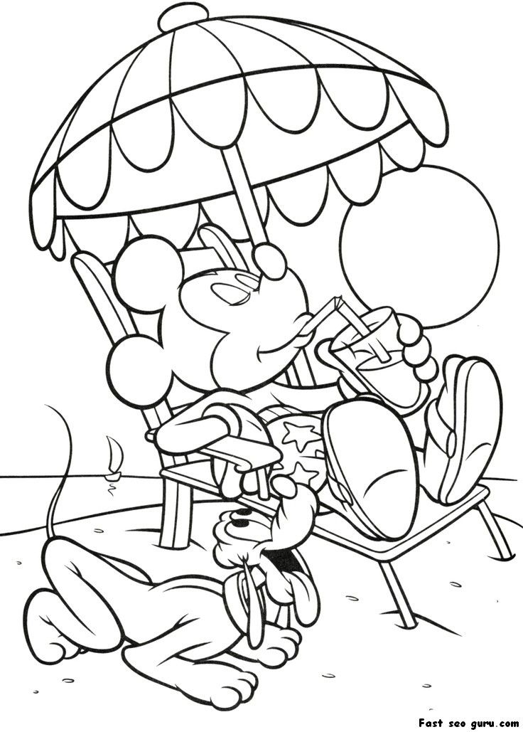 Mickey Coloring Pages Free