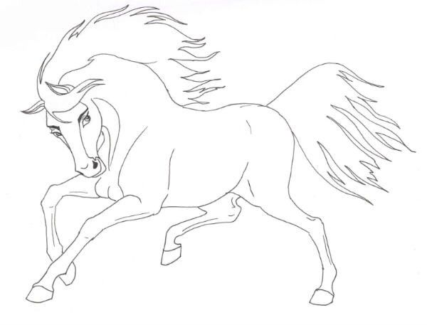 Spirit Horse Pictures To Color