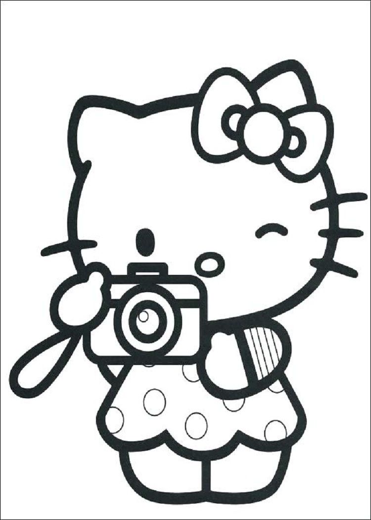 Hello Kitty Coloring Pages For Girls