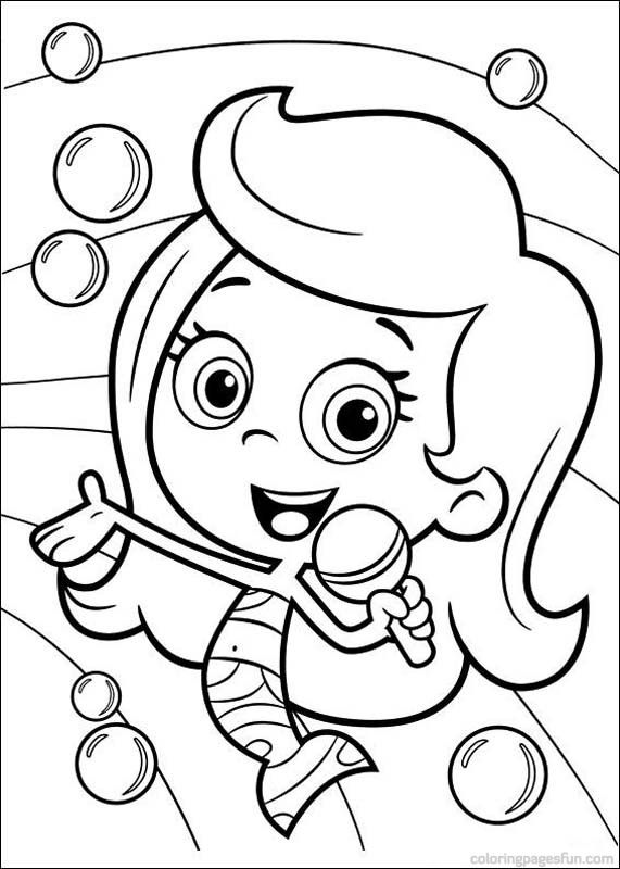 Bubble Guppies Coloring Pages Free