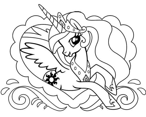 Alicorn Coloring Pages Mlp