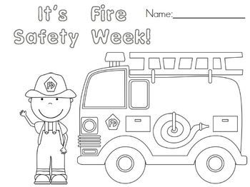 Fire Safety Coloring Pages