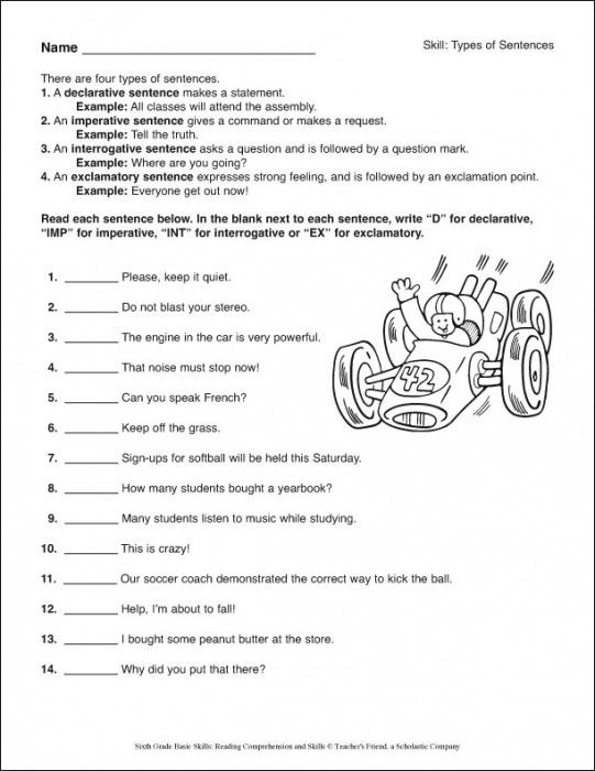 6th Grade Language Arts Worksheets Pdf