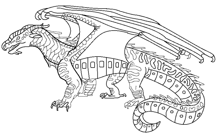 Wings Of Fire Coloring Pages Nightwing