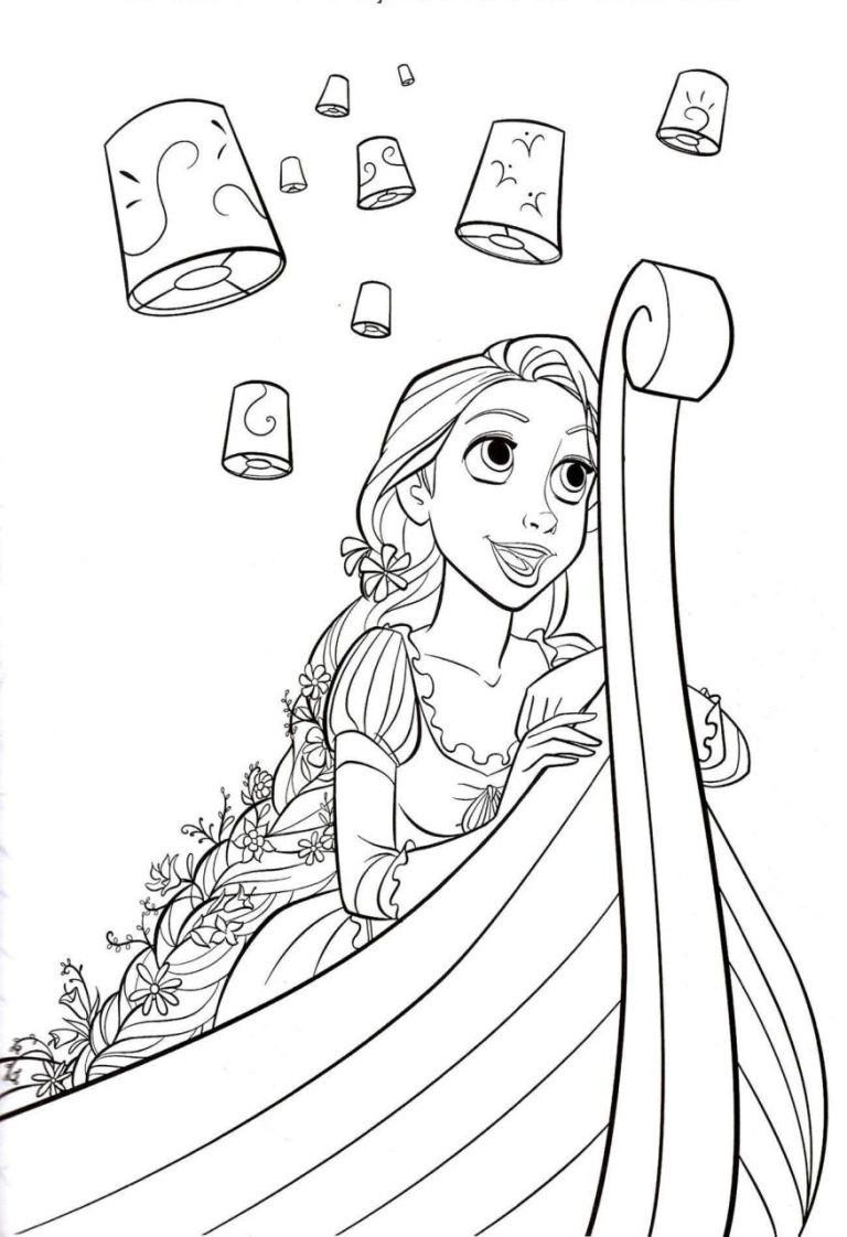 Rapunzel Coloring Pages To Print