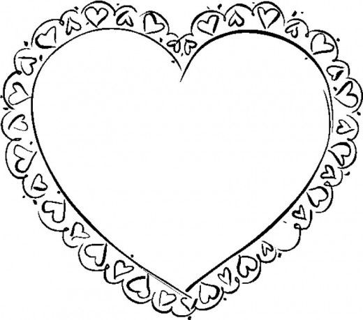 Love Coloring Pages Hearts