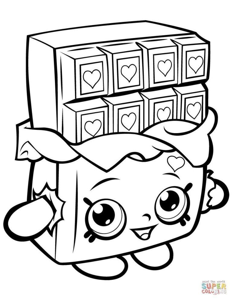 Shopkins Coloring Pages Cookie