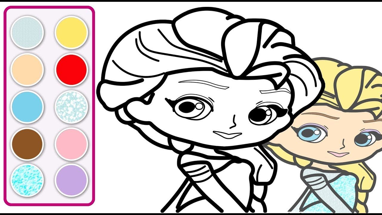 Elsa Coloring Pages Easy
