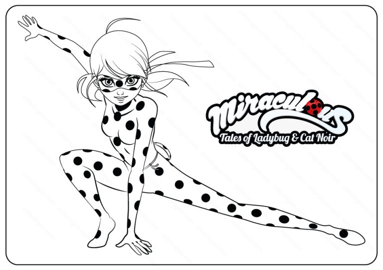 Miraculous Ladybug Coloring Pages Pdf