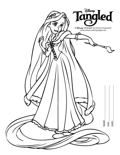 Rapunzel Coloring Pages For Girls