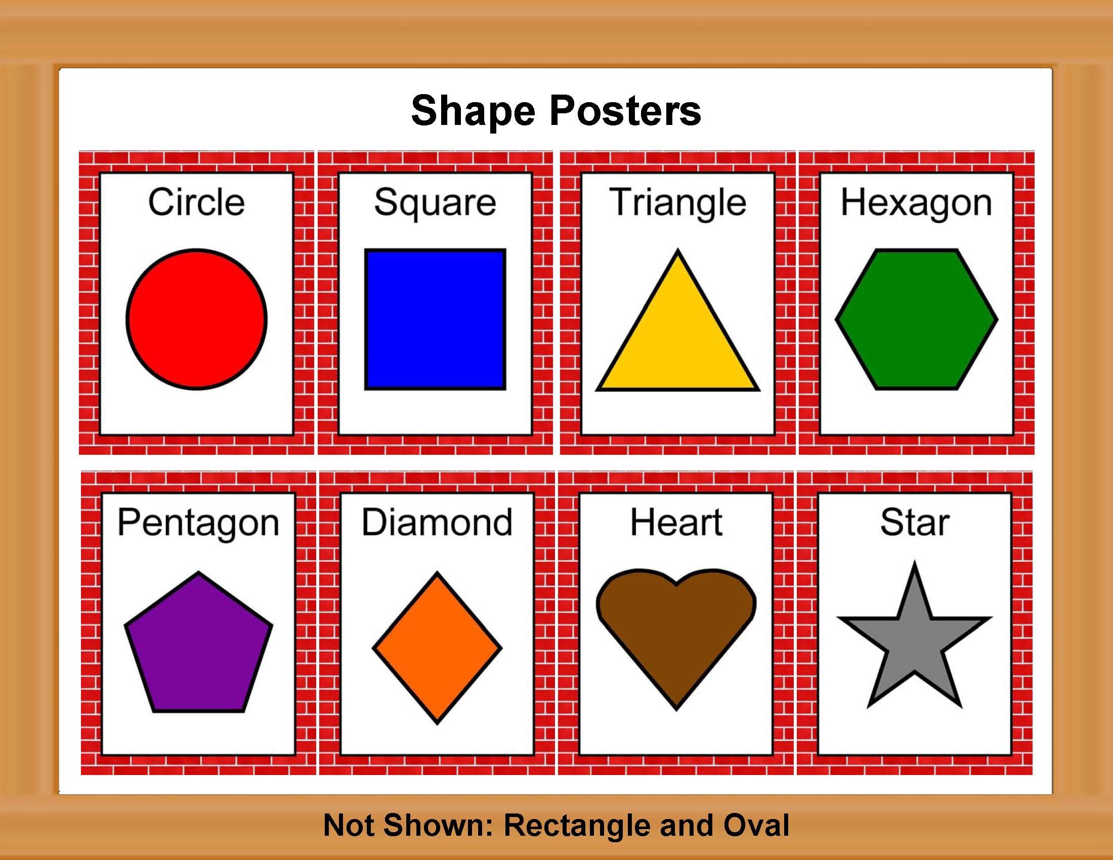 Printable Shapes And Colors Poster