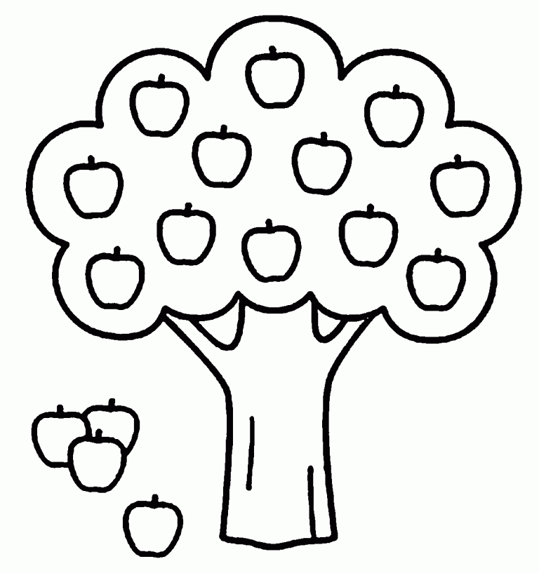 Tree Coloring Pages Printable