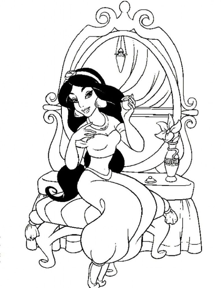 Princess Jasmine Coloring Pages To Print