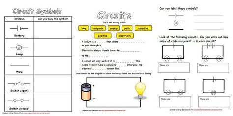 Drawing Circuits Worksheet Pdf
