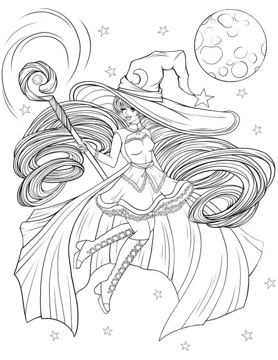 Witch Coloring Pages Pdf