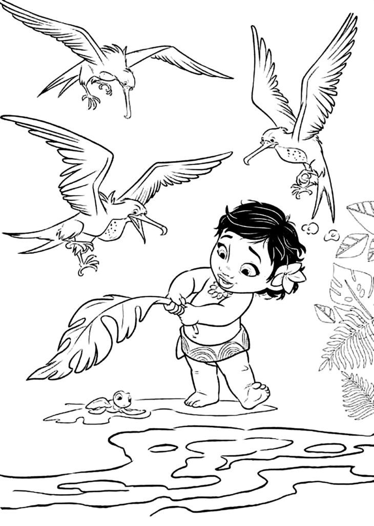 Moana Coloring Pages Te Fiti