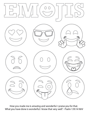 Emoji Coloring Sheets