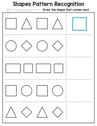Printable Pattern Worksheets For Preschool
