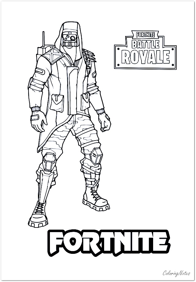 Fortnite Coloring Pages Midas