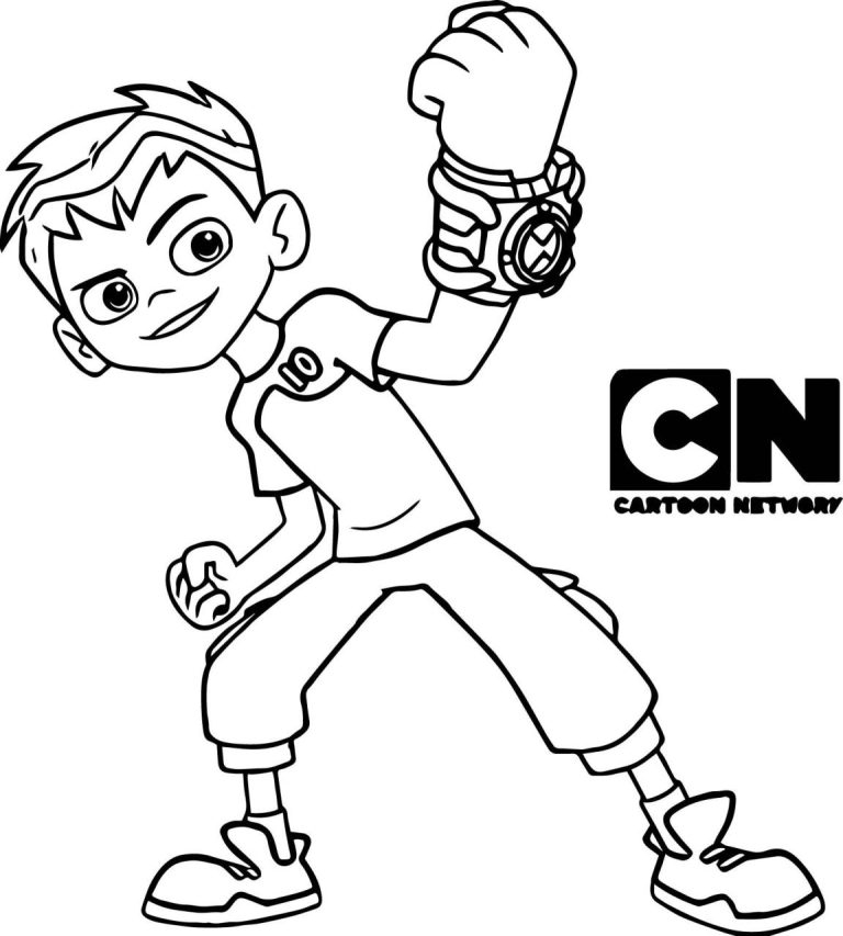 Ben Ten Coloring Pages Free