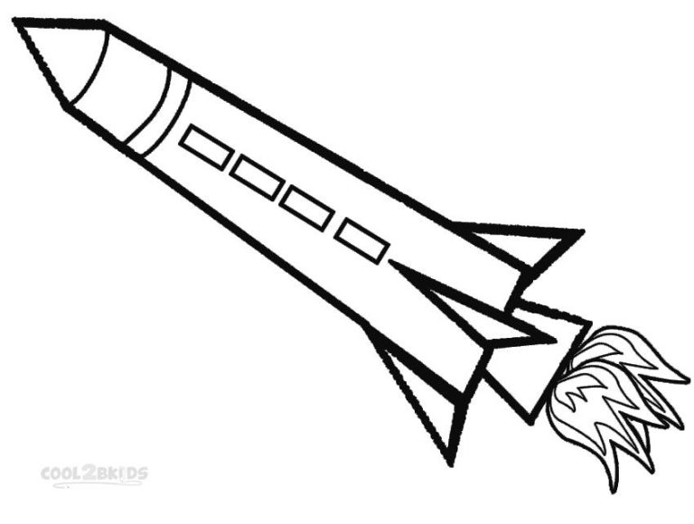 Rocket Coloring Pages For Kids