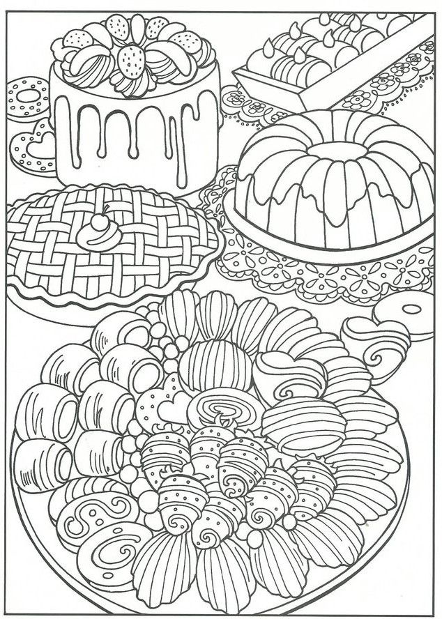 Candy Coloring Pages For Adults