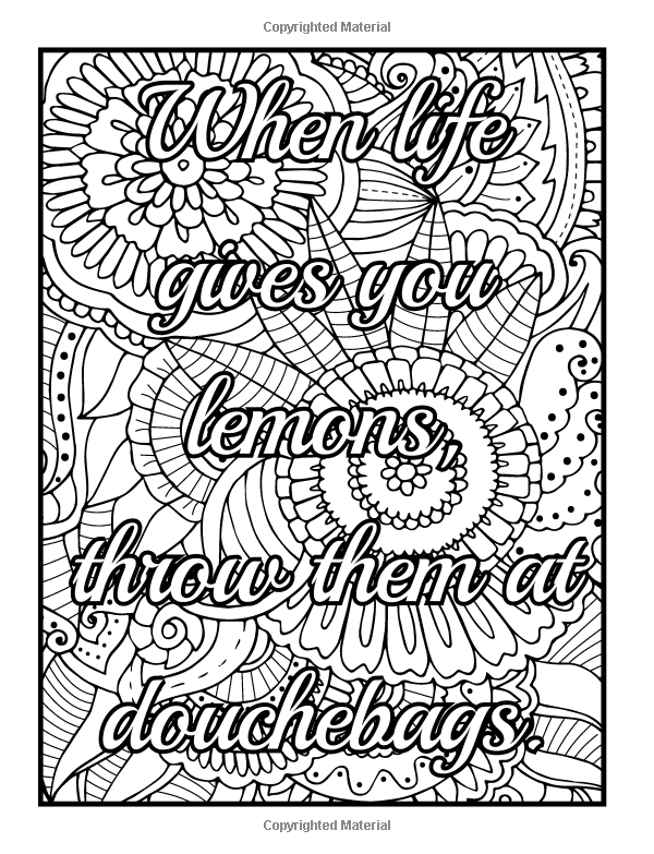 Swear Word Coloring Pages For Adults