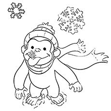 Curious George Coloring Pages Fall