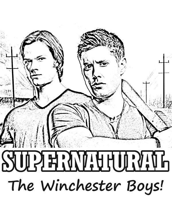 Supernatural Coloring Pages