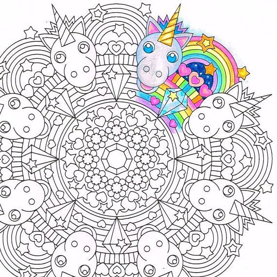 Mindfulness Colouring For Kids Unicorn