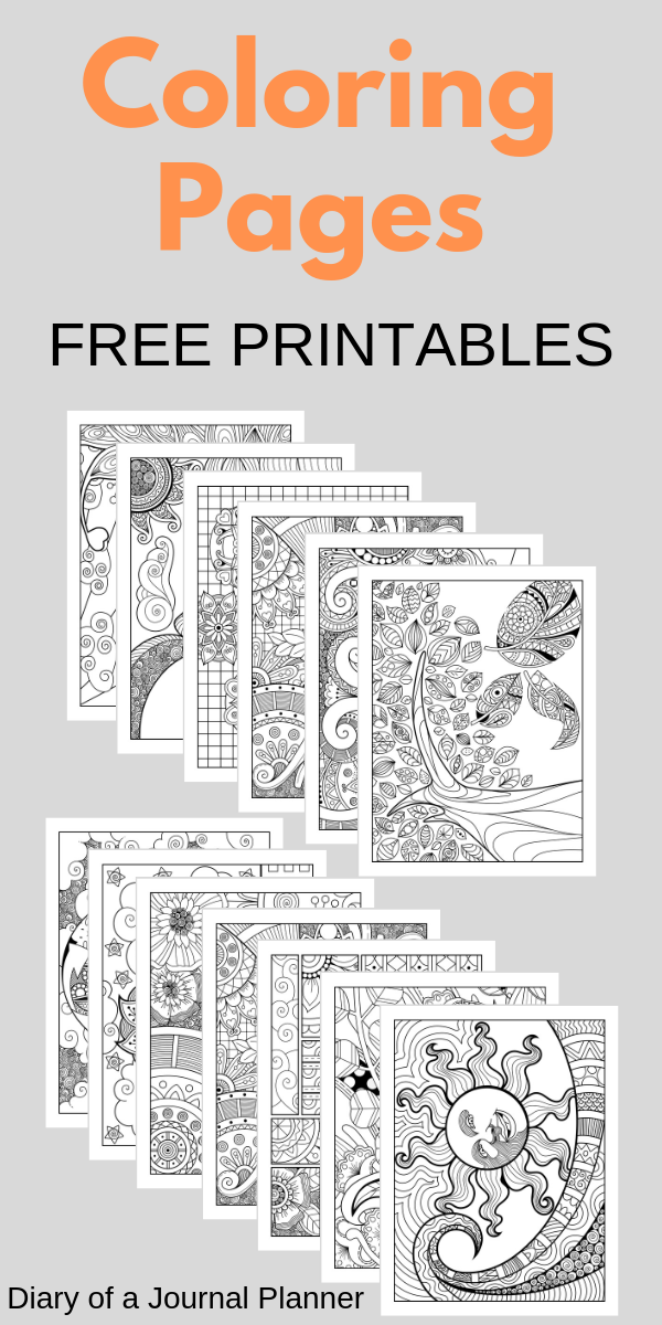 Mindfulness Colouring Sheets