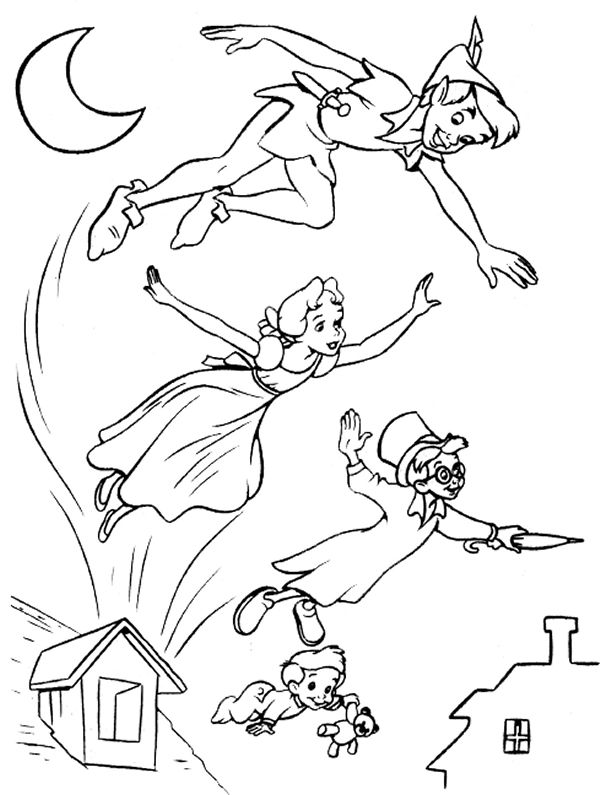 Peter Pan Coloring Pages For Kids