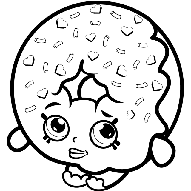 Shopkins Coloring Pages Food