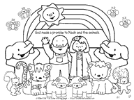 Noah's Ark Coloring Page Preschool