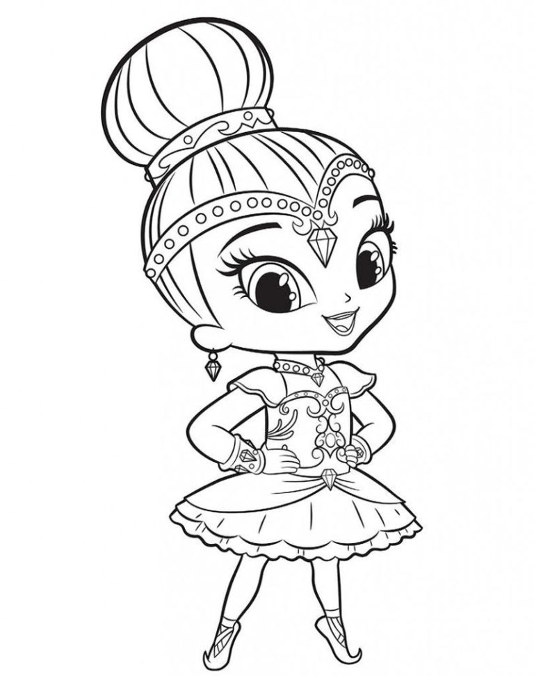 Shimmer And Shine Mermaid Colouring Pages