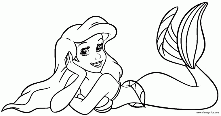 Mermaid Pictures To Color And Print