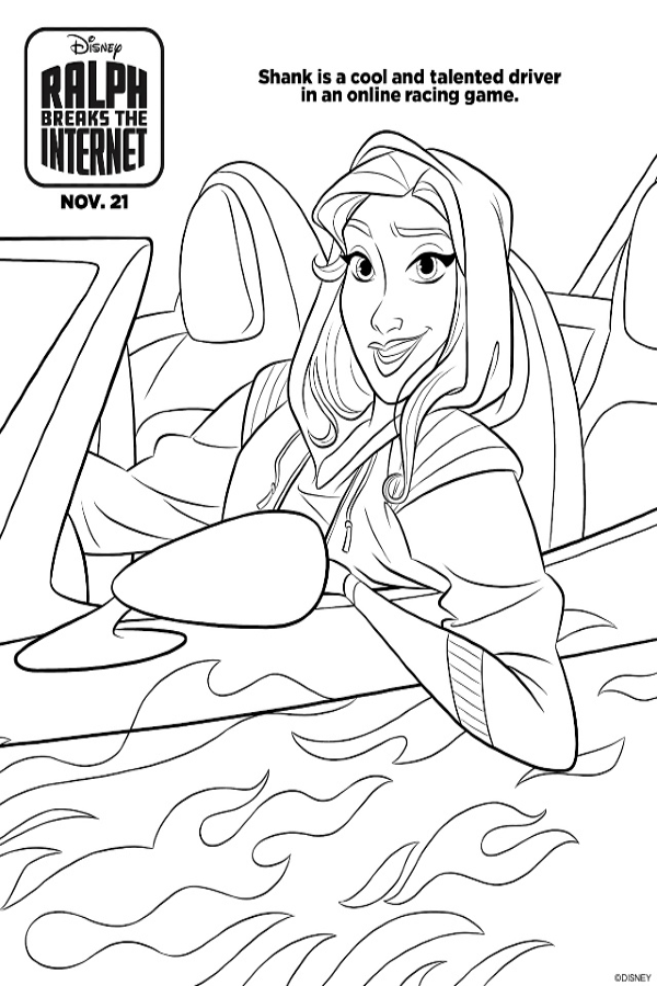 Ralph Breaks The Internet Coloring Pages