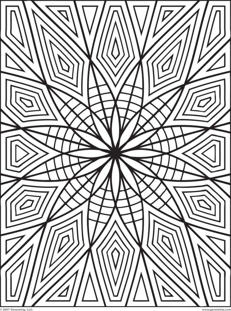 Pattern Coloring Pages Lines