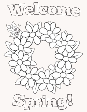 Spring Coloring Pages Pdf