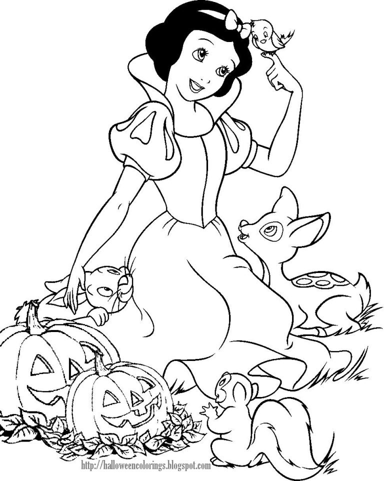 Snow White Coloring Pages For Adults