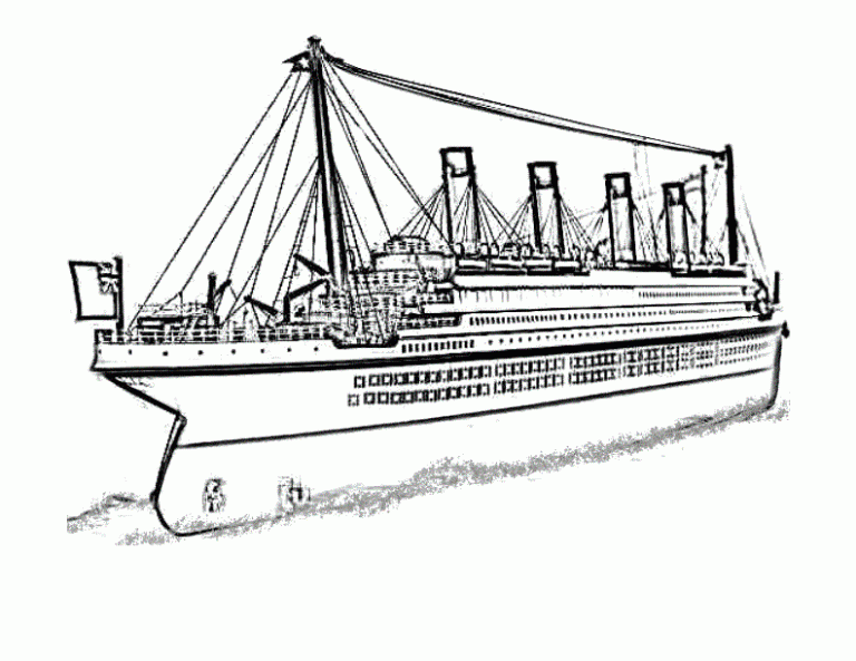 Titanic Coloring Pages Online