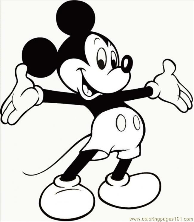 Mickey Mouse Pictures To Color