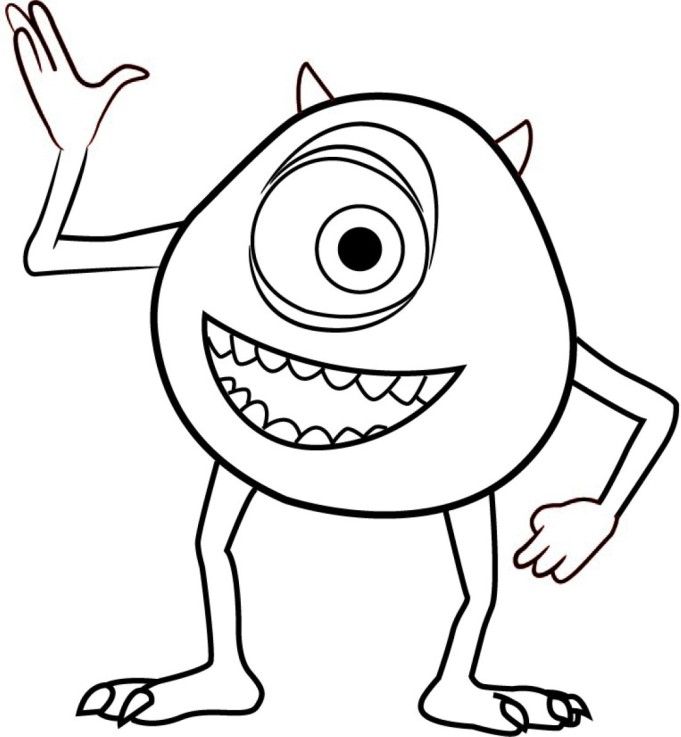 Monsters Inc Coloring Pages Printable