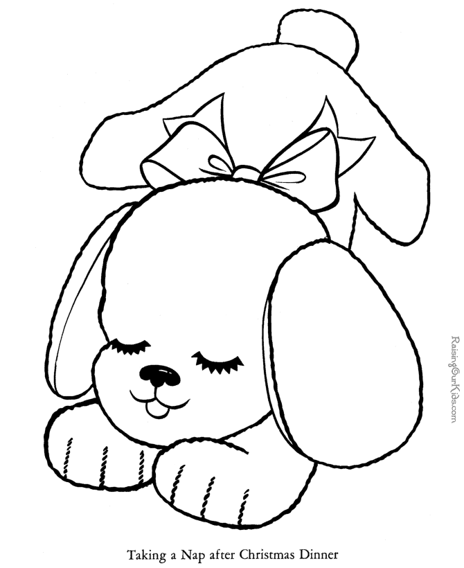 Puppy Pictures To Color And Print