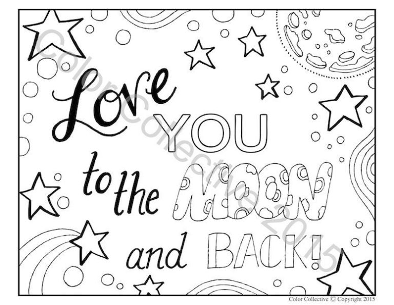 I Love You Coloring Pages To Print