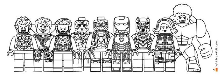 Marvel Coloring Pages Lego