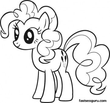 Pinkie Pie Coloring Page