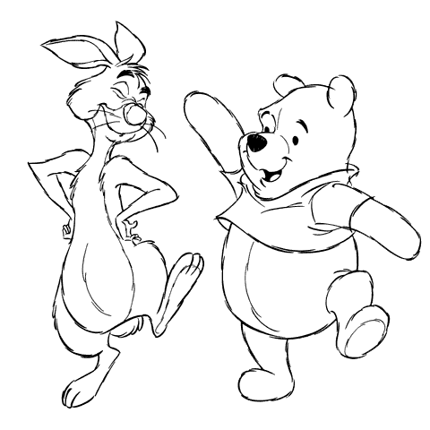 Rabbit Coloring Pages Winnie The Pooh