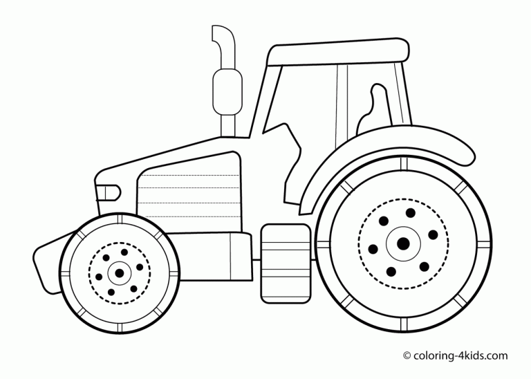 Tractor Coloring Pages For Boys