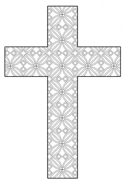 Coloring Sheet Cross Coloring Pages